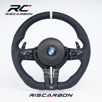 RISCARBON Leather Car Steering Wheel for BMW F01 F20 F30 F15 F16 F21 F22 F32 F25 M3 M5 for Sport Style in Stock Long Life