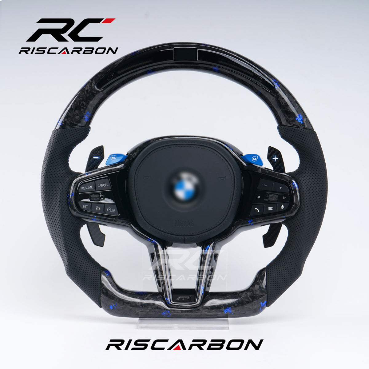 RISCARBON Leather CS Steering Wheel for BMW G30 G20 G11 G12 G13 G14 G15 G16 G30 G31 G32 G38 Manufacturer High-Quality