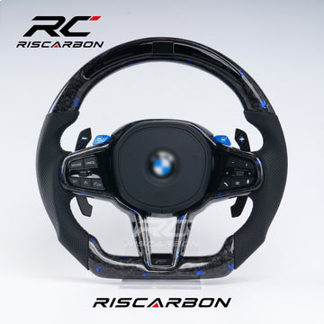 RISCARBON Leather CS Steering Wheel for BMW G30 G20 G11 G12 G13 G14 G15 G16 G30 G31 G32 G38 Manufacturer High-Quality