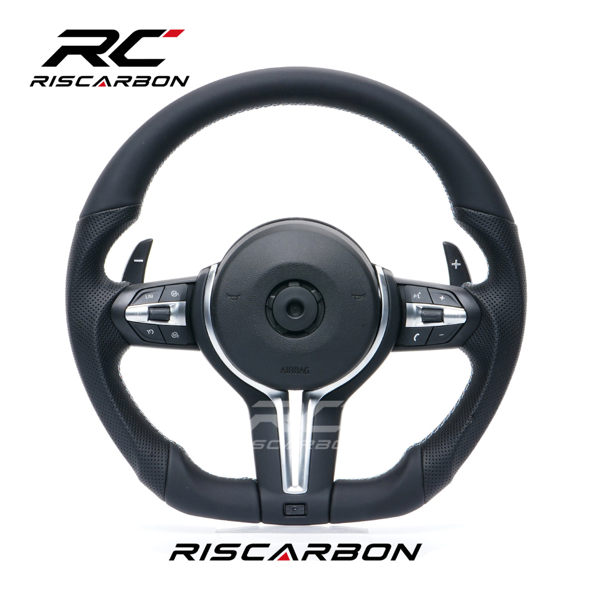 For Daily Use M-Sport Factory Price Full Leather Car Steering Wheel for BMW F01 F20 F30 F15 F16 F21 F22 F31 F32 F25 M3 M5