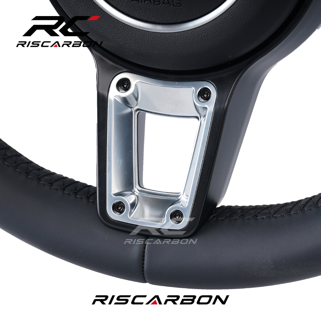 RISCARBON Car Custom High Quality Leather Steering Wheel for Porsche Panamera Macan Cayenne Cayman 911 718 987 970 958 997