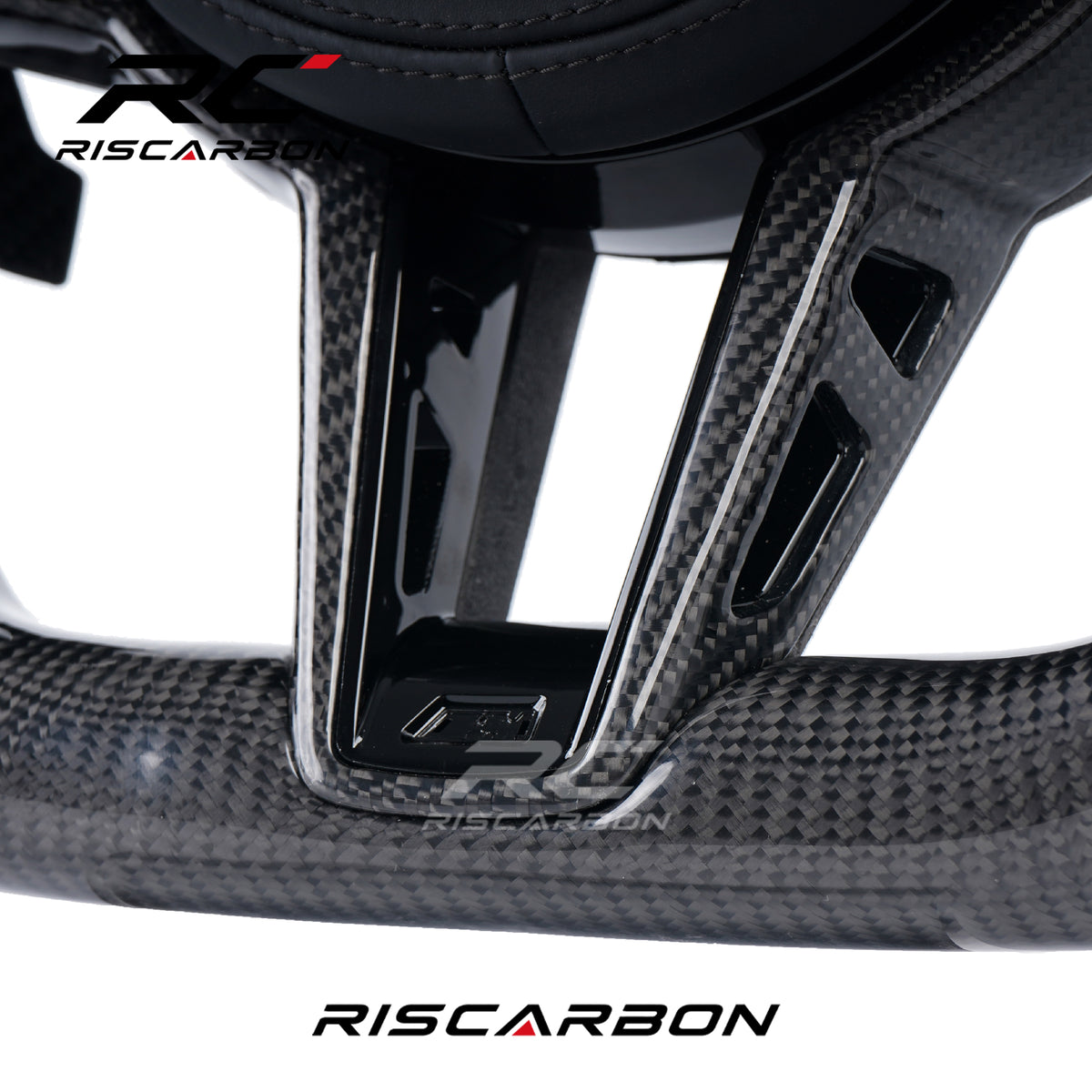 RISCARBON Carbon Automotive CS Carbon Fiber Steering Wheel for Car Fit for BMW G11 G30 G38 G40 G42 G12 G20 G21 G22 G01 G02 G06 G10 G80 G87