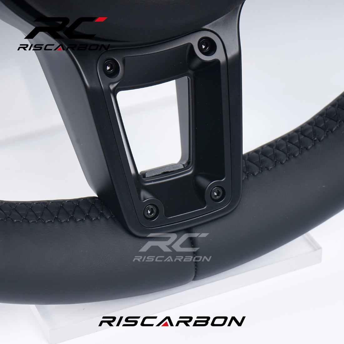 RISCARBON Factory Supply  Full Leather Sports Steering Wheel Accessories for Porsche 991 911 992 718 918 CARRERA GT Macan Cayman