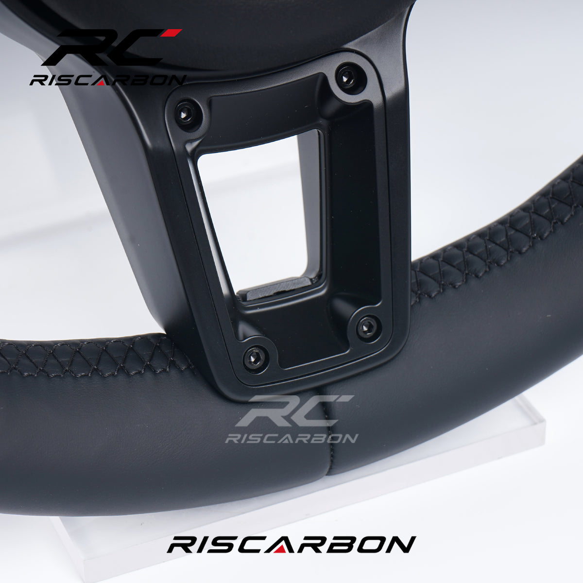 RISCARBON Factory Supply  Full Leather Sports Steering Wheel Accessories for Porsche 991 911 992 718 918 CARRERA GT Macan Cayman