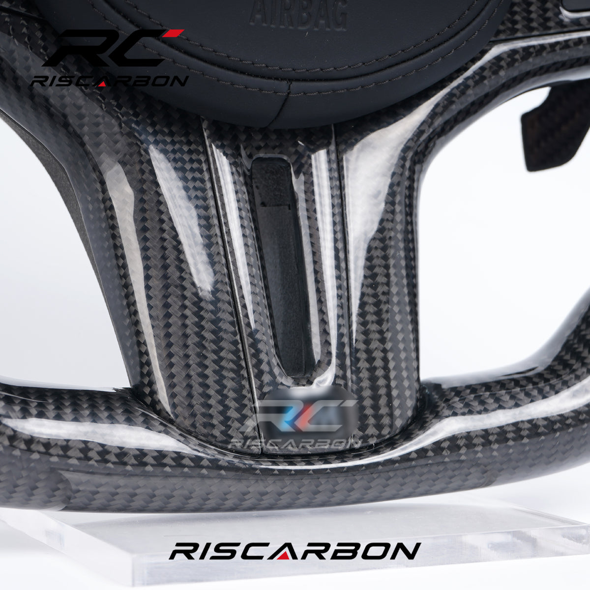 RISCARBON Flat Bottom Real Carbon Fiber Steering Wheel for BMW G21 G22 G23 G20 G30 G01 G02 G08 G31 G38 G01 G05 X3 X4 X5 Plug and Play