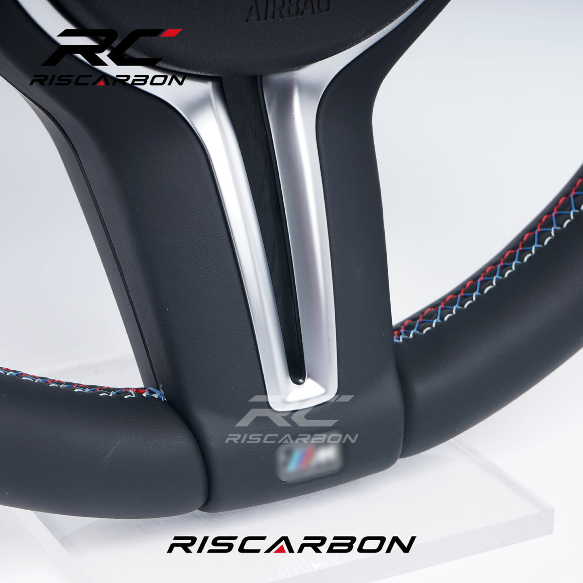 RISCARBON Customizable Leather Car Steering Wheel for BMW F01 F20 F30 F15 F16 F21 F22 F31 F32 F25 M3 M5 Original Standard Factory Outlet