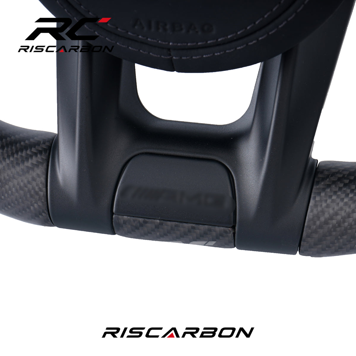 RISCARBON Matte Carbon Fiber Car Steering Wheel for Mercedes-Benz W204 W205 W207 W211 W212 W213 W221 W222 AMGC E S G-Class Direct Fit