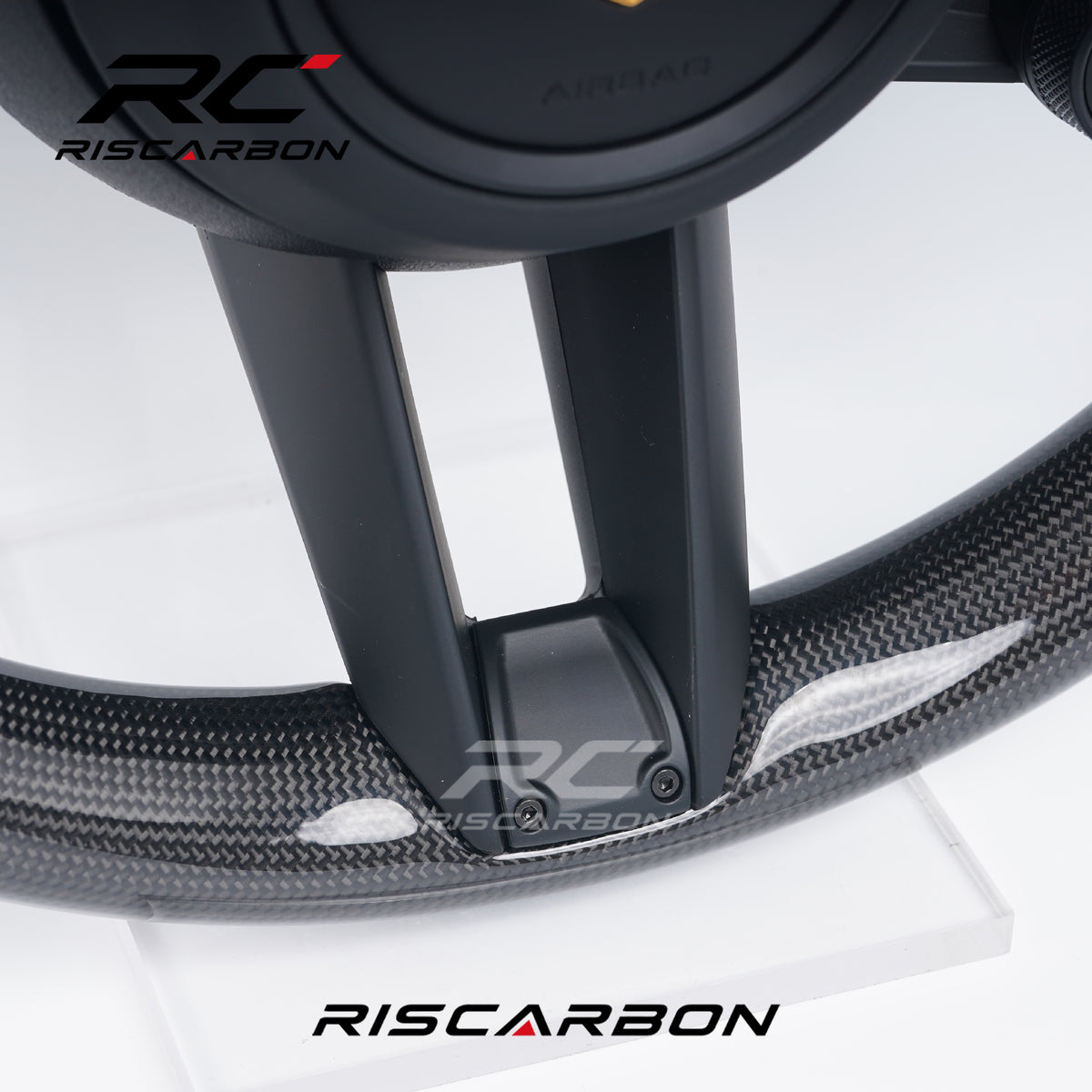 RISCARBON Carbon Fiber Sports Steering Wheel for Porsche 991 911 992 718 918 Panamera 718 Boxster for Daily Driving Durable Plug and Play