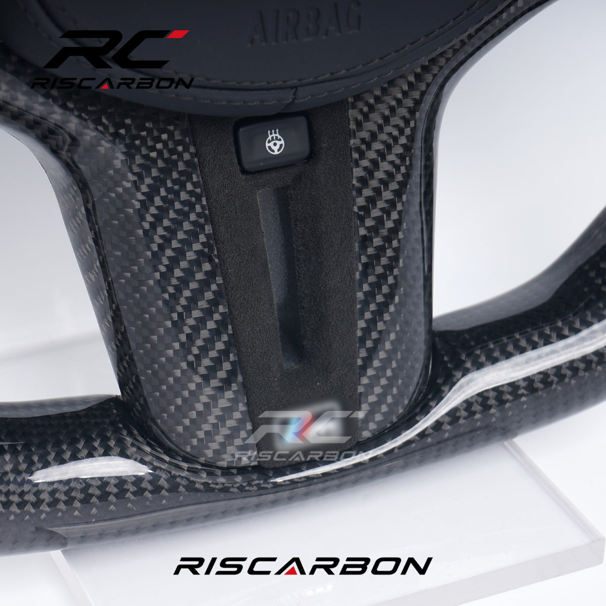 RISCARBON New Style Auto Carbon Fiber CS Steering Wheel Fit for BMW G Series G20 G80 G22 G82 G30 G31 G32 G11 G12 G10 G21 G80 G33 G16 G15