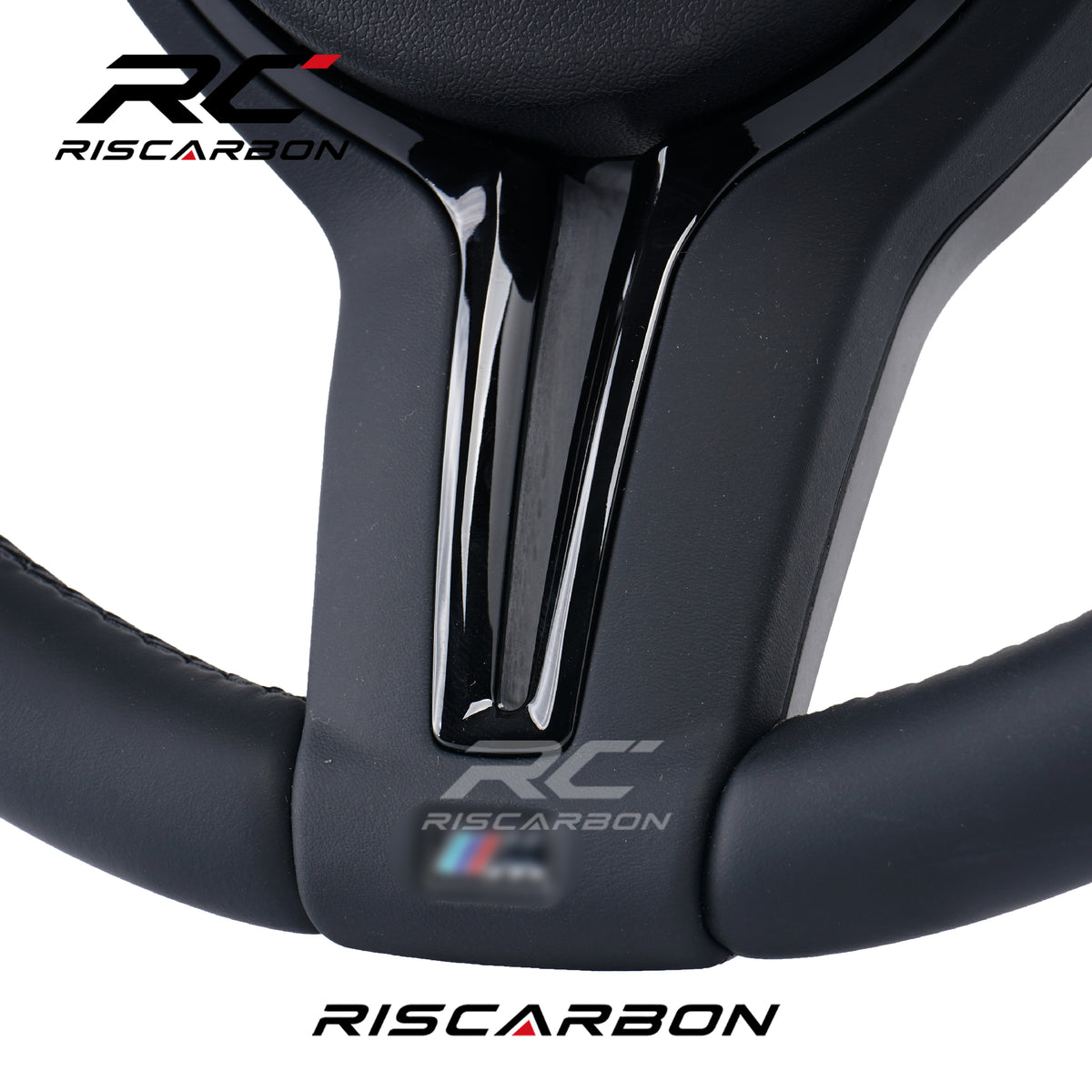 RISCARBON High Level Black Leather With ACC Vibration Steering Wheel for BMW F11 F07 F18 F06 F12 F13 F01 F02 F48 F10 F30 F34 F20 F21F12