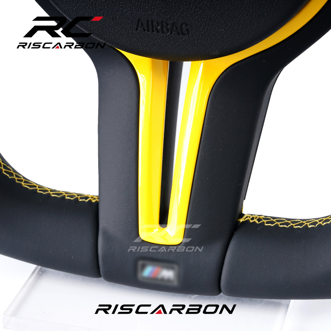 RISCARBON Car Steering Wheel for BMW F01 F20 F30 F15 F16 F21 F22 F31 F25 M3 M5 Durable for Driving