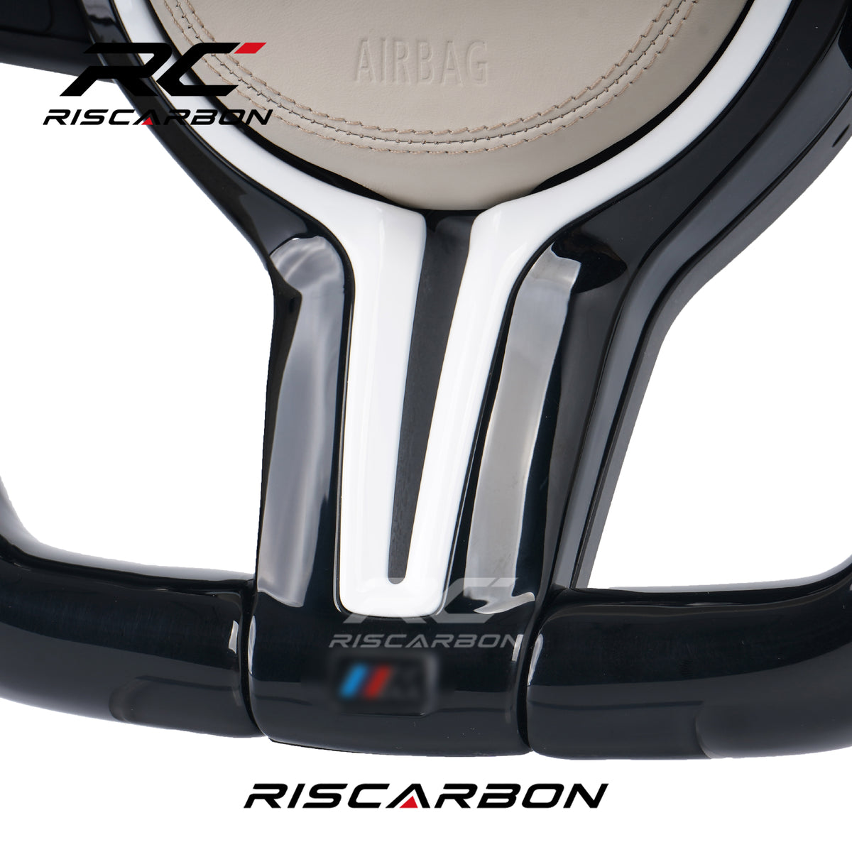 RISCARBON New Upgrade Factory Supply Manufacturer With LED Carbon Fiber Car Steering Wheel for BMW F01 F15 F20 F22 F25 F31 F30 F12 F16
