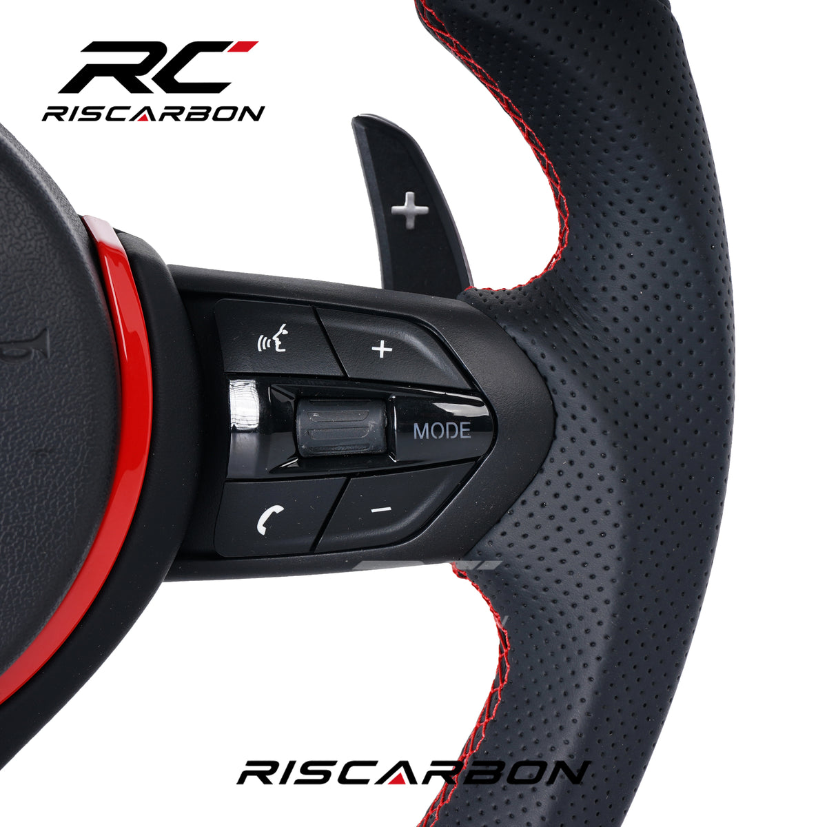 RISCARBON For Driving Leather Car Steering Wheel for BMW F01 F20 F30 F15 F16 F21 F22 F31 F32 F25 M3 M5