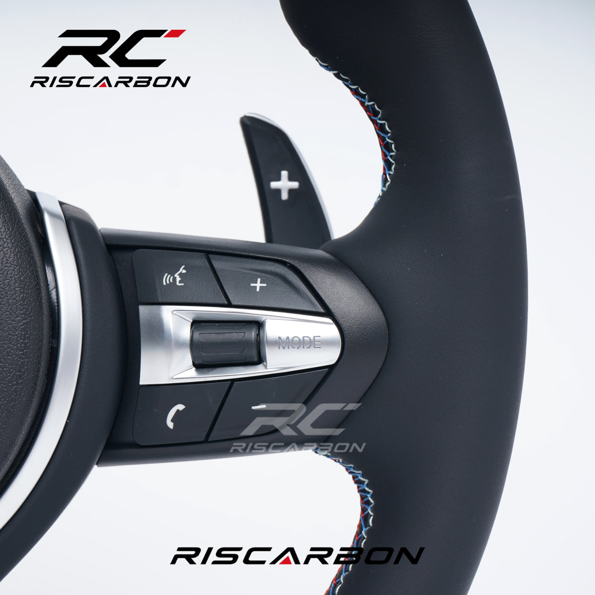 RISCARBON Customizable Leather Car Steering Wheel for BMW F01 F20 F30 F15 F16 F21 F22 F31 F32 F25 M3 M5 Original Standard Factory Outlet