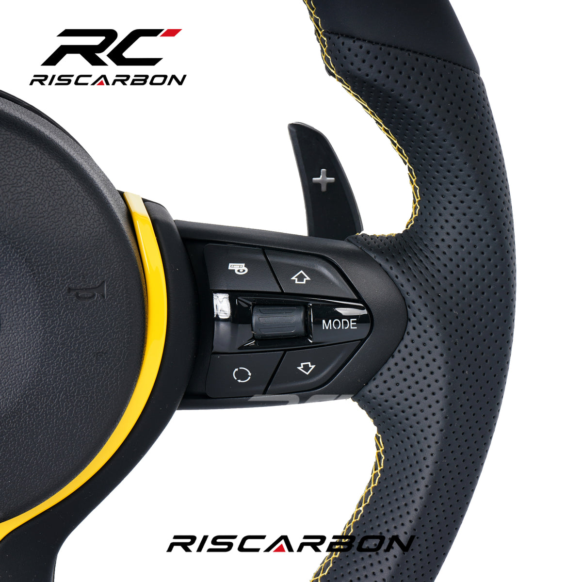 RISCARBON Factory Price Leather Steering Wheel for BMW E70 E81 E82 E90 E91E92 E93 E87 E88 E89 E84 Plug and Play High-Quality Bestselling