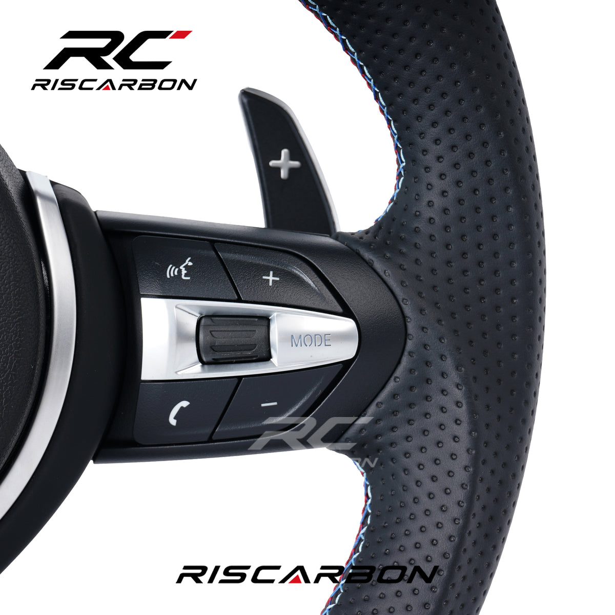RISCARBON M Sports Carbon Fiber Leather Steering Wheel for BMW 3 5 Series F30 F32 F10 F20 F07 F01 F11F06 F13 F01 E90 M3 M4 M5 M6