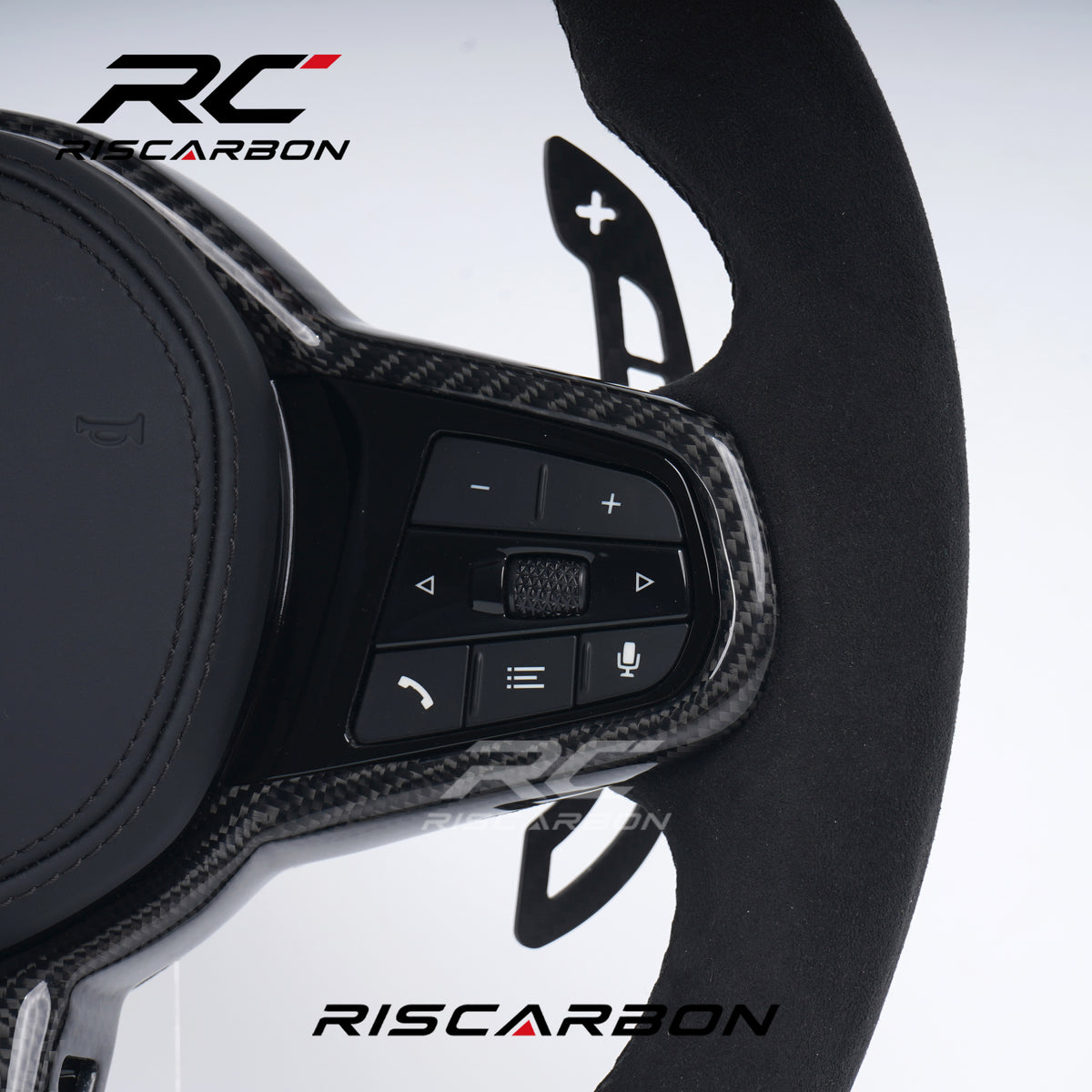 RISCARBON Full Carbon Fiber Sport Style Steering Wheel for BMW G20 G21 G22 G30 G31 G32 G40G01 G02 G87 M3 G80 M4 G42 G20 G21 Upgrade to Old