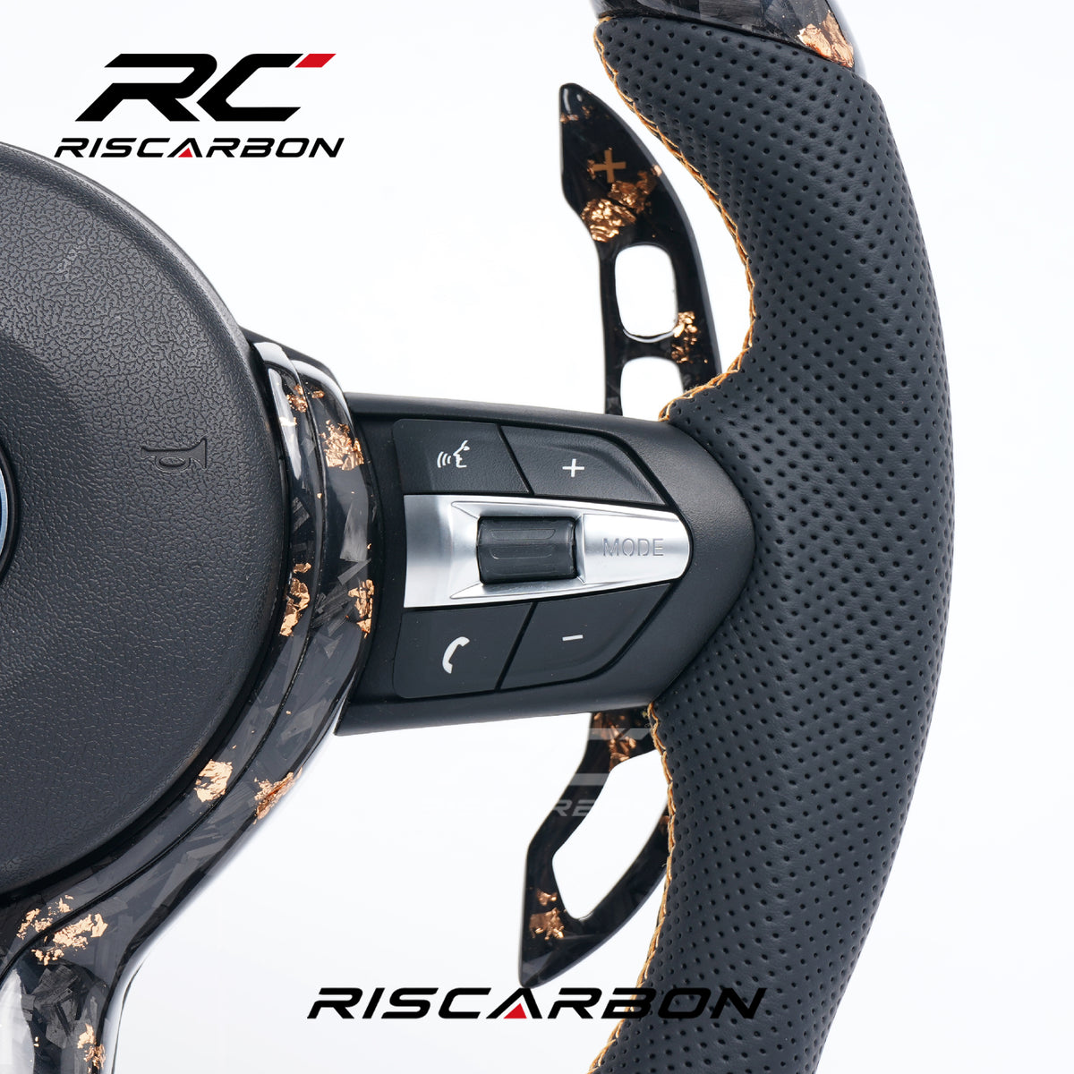 RISCARBON Wholesale Carbon Fiber Steering Wheel Suitable for BMW F10 F20 F30 F32 F36 F80 F82 M3 M4 M5 E46 E60 E70 E90 E91 Automotive Parts