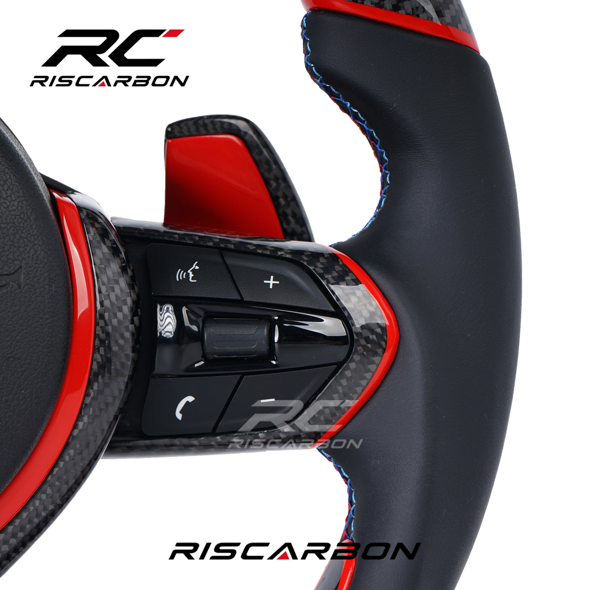 RISCARBON High Sale Carbon Fiber M5 Sport Steering Wheel for BMW F30 Steering Wheel F10 F30 F18 F20 F80 F46 F35 F32 F22 F16 F11 F25 E70 E90 E91