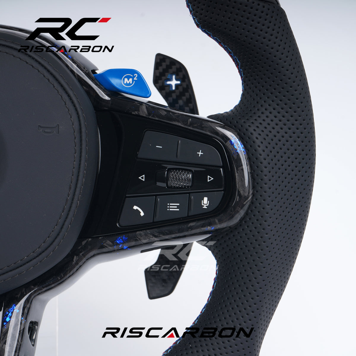 RISCARBON Leather CS Steering Wheel for BMW G30 G20 G11 G12 G13 G14 G15 G16 G30 G31 G32 G38 Manufacturer High-Quality