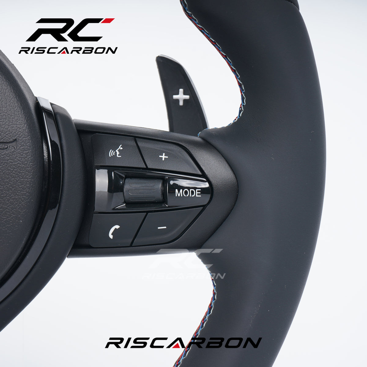 RISCARBON Leather Car Steering Wheel for BMW F01 F20 F30 F15 F16 F21 F22 F32 F25 M3 M5 for Sport Style in Stock Long Life