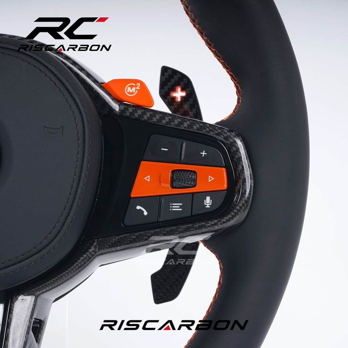 RISCARBON Leather CS Steering Wheel for BMW G30 G20 G11 G12 G13 G14 G15 G16 G30 G31 G32 G38 Manufacturer High-Quality