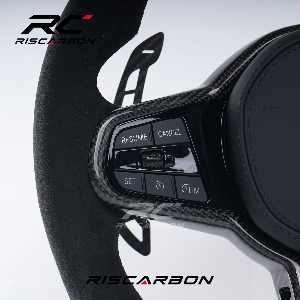 RISCARBON Full Carbon Fiber Sport Style Steering Wheel for BMW G20 G21 G22 G30 G31 G32 G40G01 G02 G87 M3 G80 M4 G42 G20 G21 Upgrade to Old