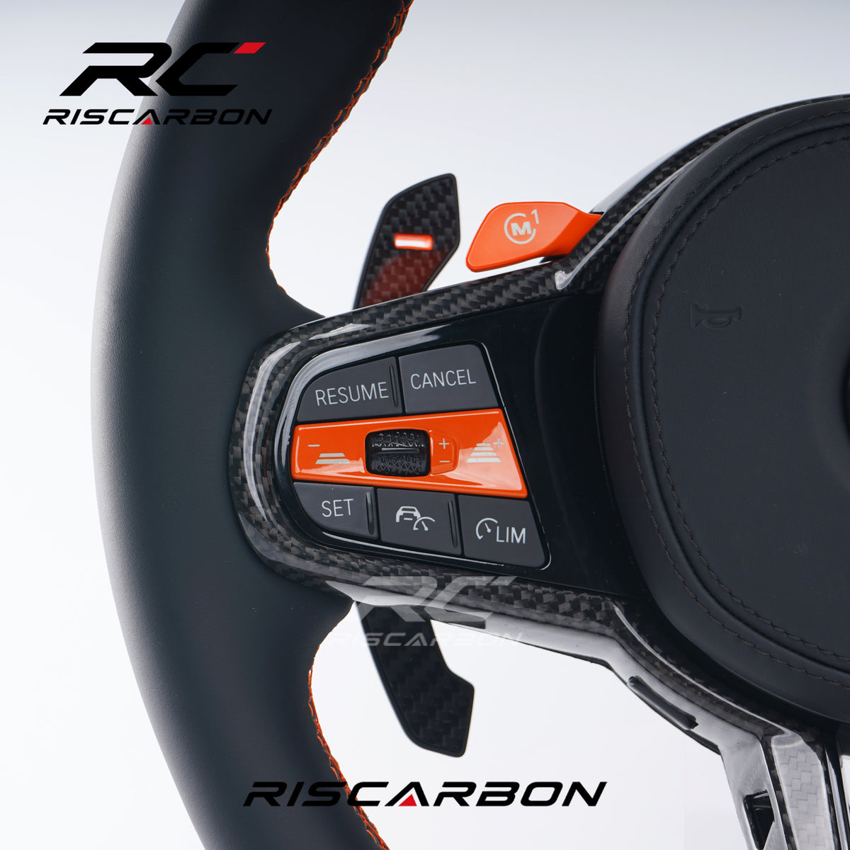 RISCARBON Leather CS Steering Wheel for BMW G30 G20 G11 G12 G13 G14 G15 G16 G30 G31 G32 G38 Manufacturer High-Quality