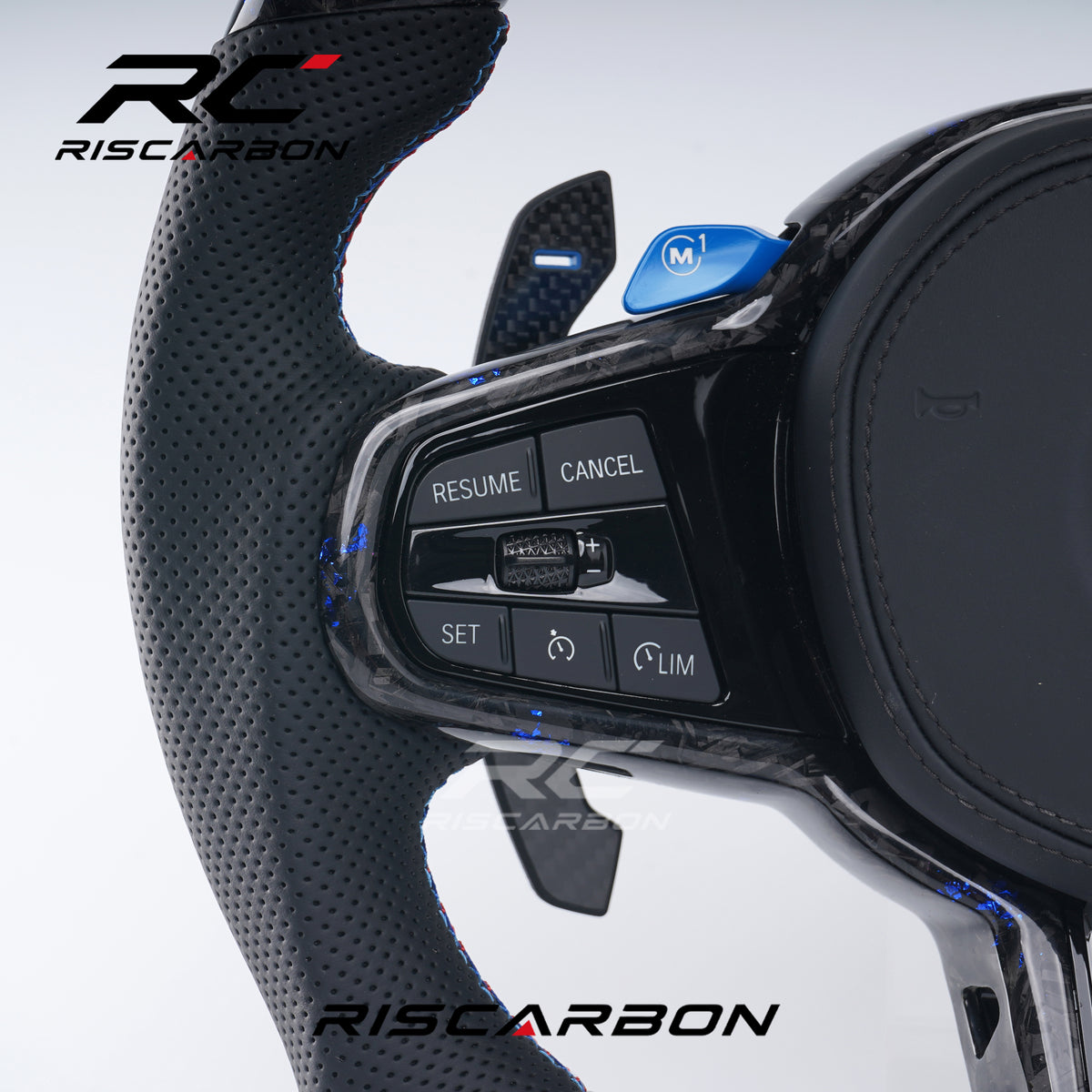 RISCARBON Leather CS Steering Wheel for BMW G30 G20 G11 G12 G13 G14 G15 G16 G30 G31 G32 G38 Manufacturer High-Quality