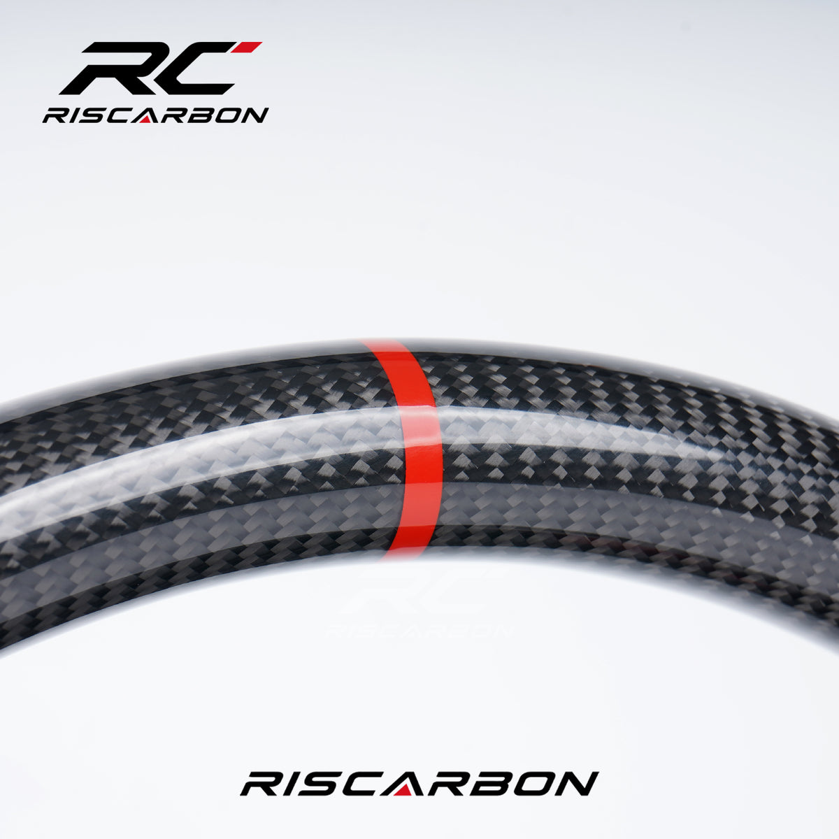 RISCARBON Factory Supply Carbon Fiber Leather Steering Wheel for BMW F11 F15 F20 F21 F22 F16 F01 F31 F15 F30 F10 With Red Paddle Shifters