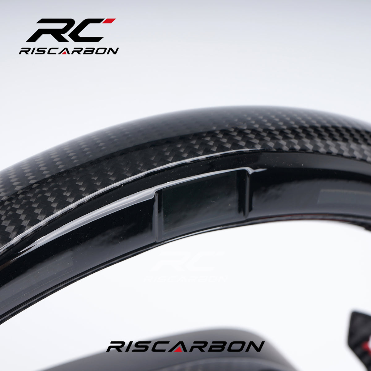 RISCARBON Flat Bottom Carbon Fiber Leather Car Steering Wheel for BMW  G01 G02 G08  G21 G22 G23 G20 G28 G30 G31 G38 X3 X4 X5 X6with LED