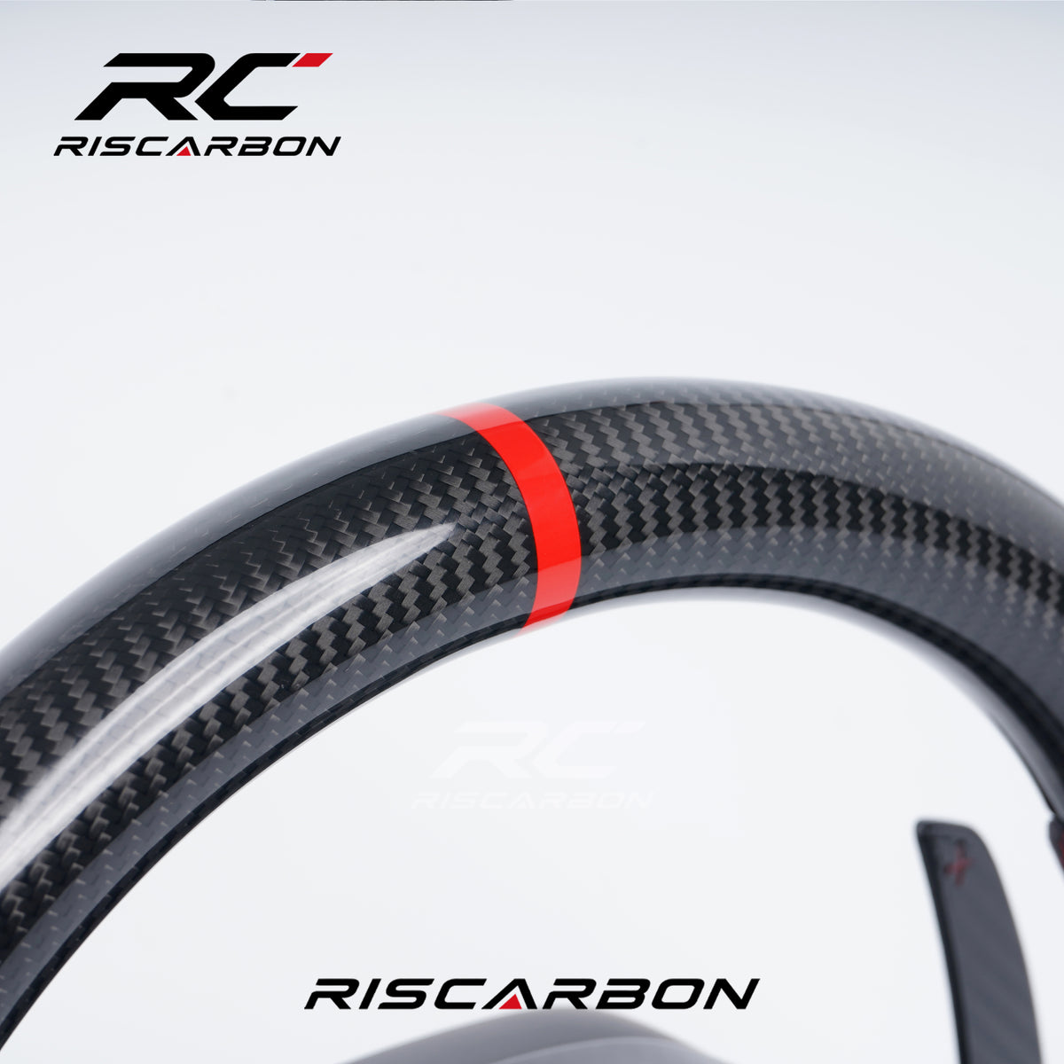 RISCARBON Car Steering Wheel for Toyota Hilux Innova Revo Hilux LC70 LC200 Supra Prado 2015-2022