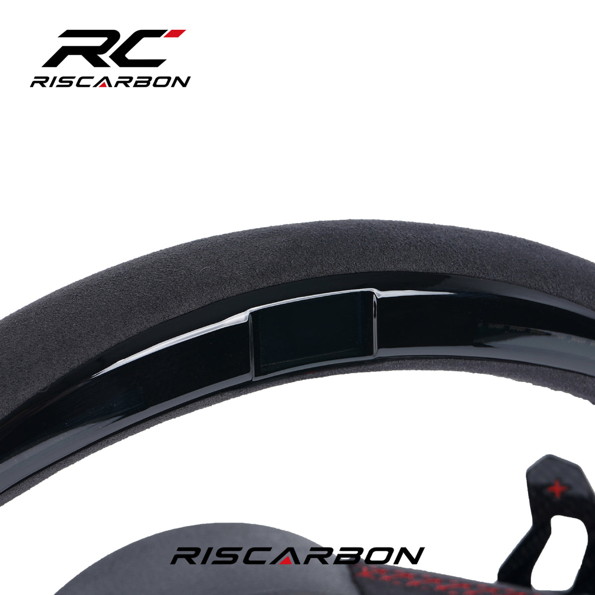 RISCARBON New Upgrade Suede Car Steering Wheel for Audi 2014 2015 2016 B9 Q5 A3 S3 TTS B8 B8.5 B8 B9 4F Q3 Q5 8V HOT SALE With LED