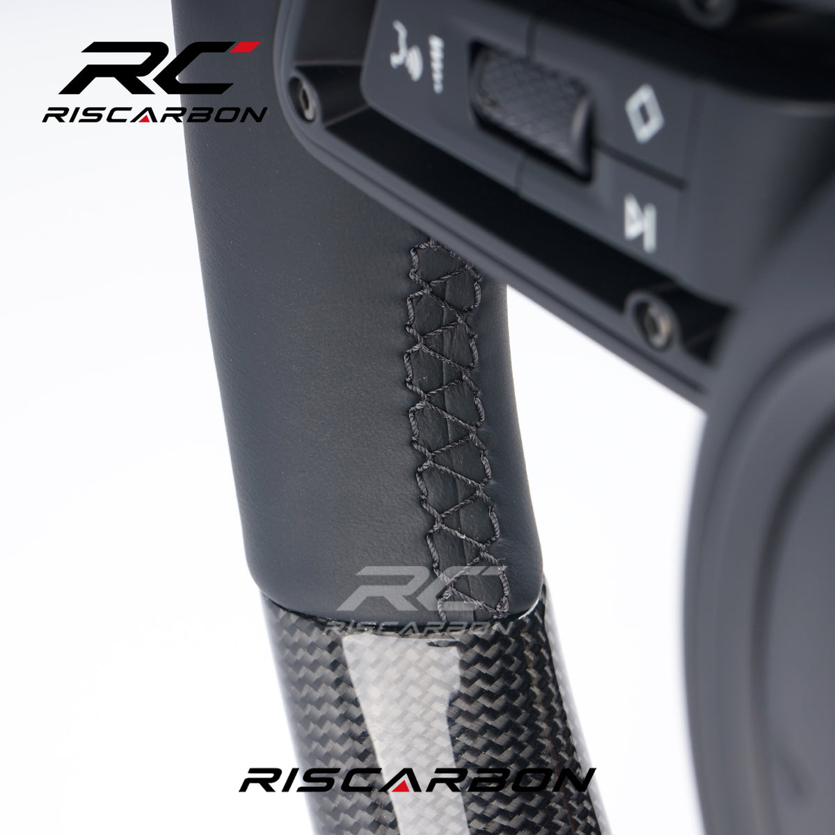 RISCARBON Carbon Fiber Sports Steering Wheel for Porsche 991 911 992 718 918 Panamera 718 Boxster for Daily Driving Durable Plug and Play