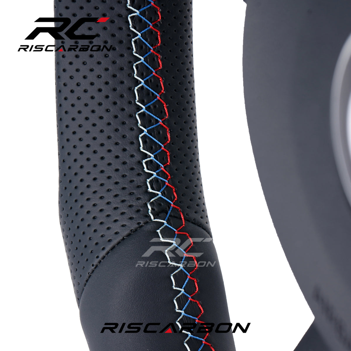 RISCARBON M-Sport Full Leather with ACC and Vibration Car Steering Wheel for BMW F30 F10 F21 F22 F15 F16 F45 F32 X1 X2 X3 X4 Model Plug and Play