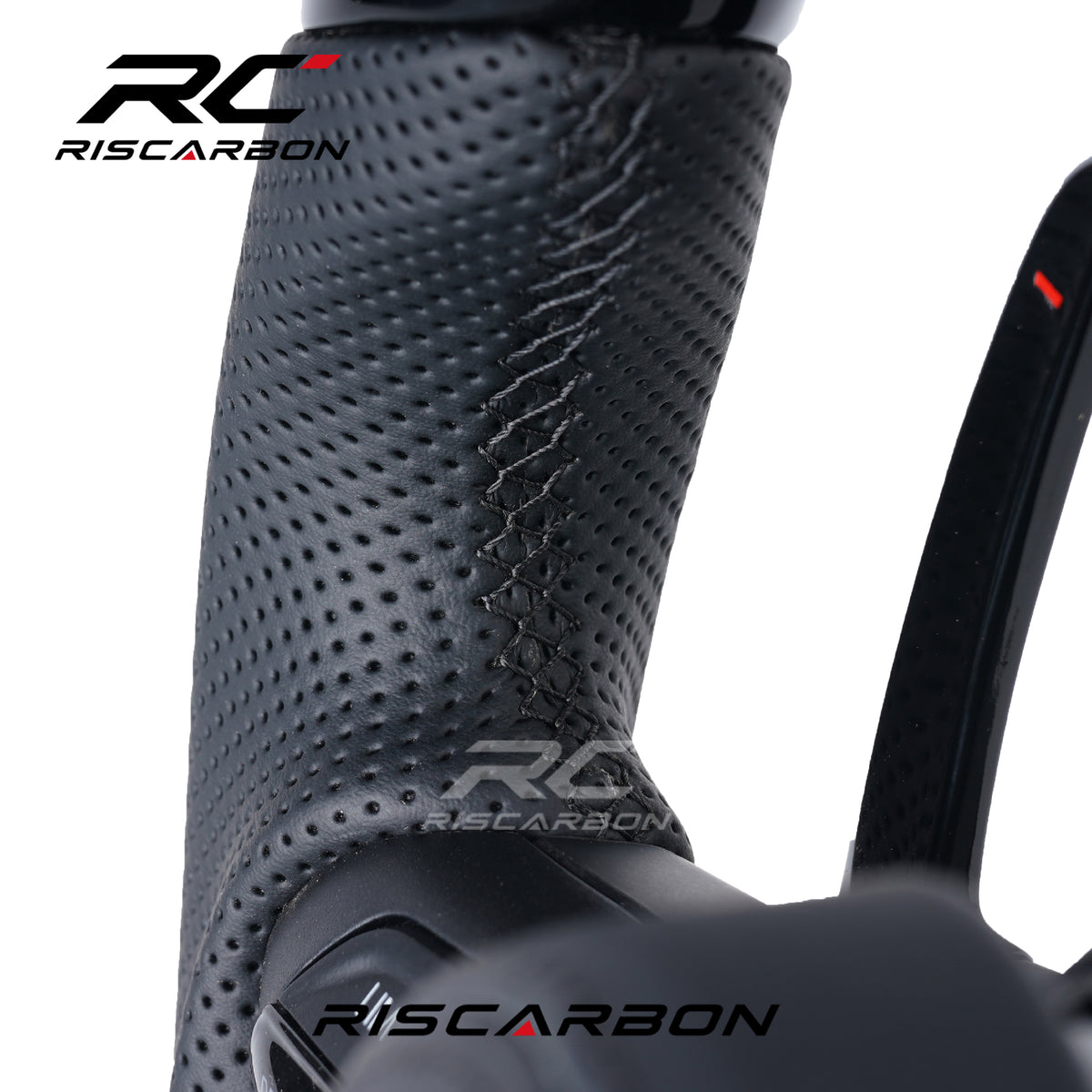 RISCARBON Black Piano Leather Steering Wheel for BMW X1 X2 X3 F30 F10  F11 F15 F20 F21 F22  F16 F01 F31 F25 F26 F15 F02 Plug and Play