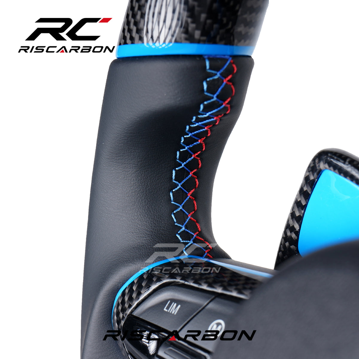 RISCARBON High Sale Carbon Fiber M5 Sport Steering Wheel for BMW F30 Steering Wheel F10 F30 F18 F20 F80 F46 F35 F32 F22 F16 F11 F25 E70 E90 E91
