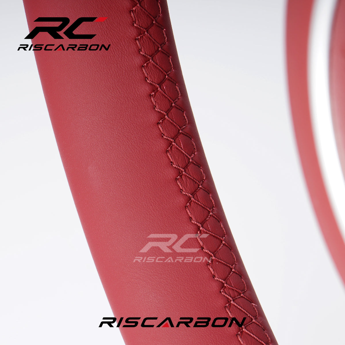 RISCARBON Red Leather Customized Direct Fit High Quality Sports Steering Wheel for Porsche CARRERA GT 991 911 992 Porsche Cayenne Coupe