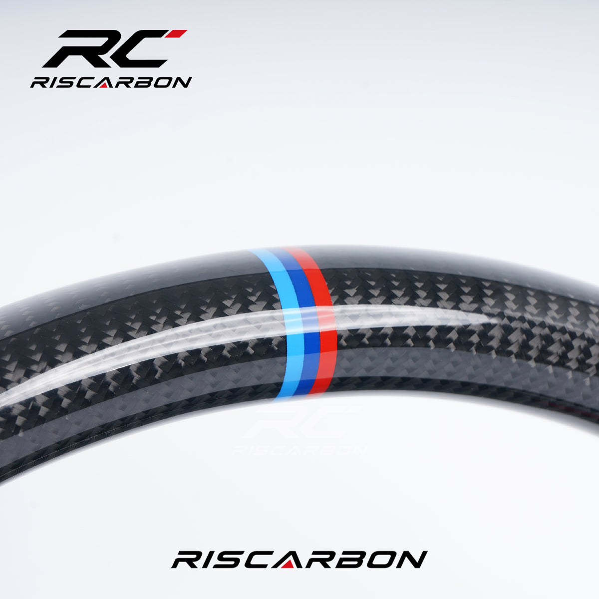 RISCARBON Carbon Fiber CS With Knob for Driving Mode Selection and One-button Start Steering Wheel for BMW G30 G20 G01 G02 G80 F90 G82 G16