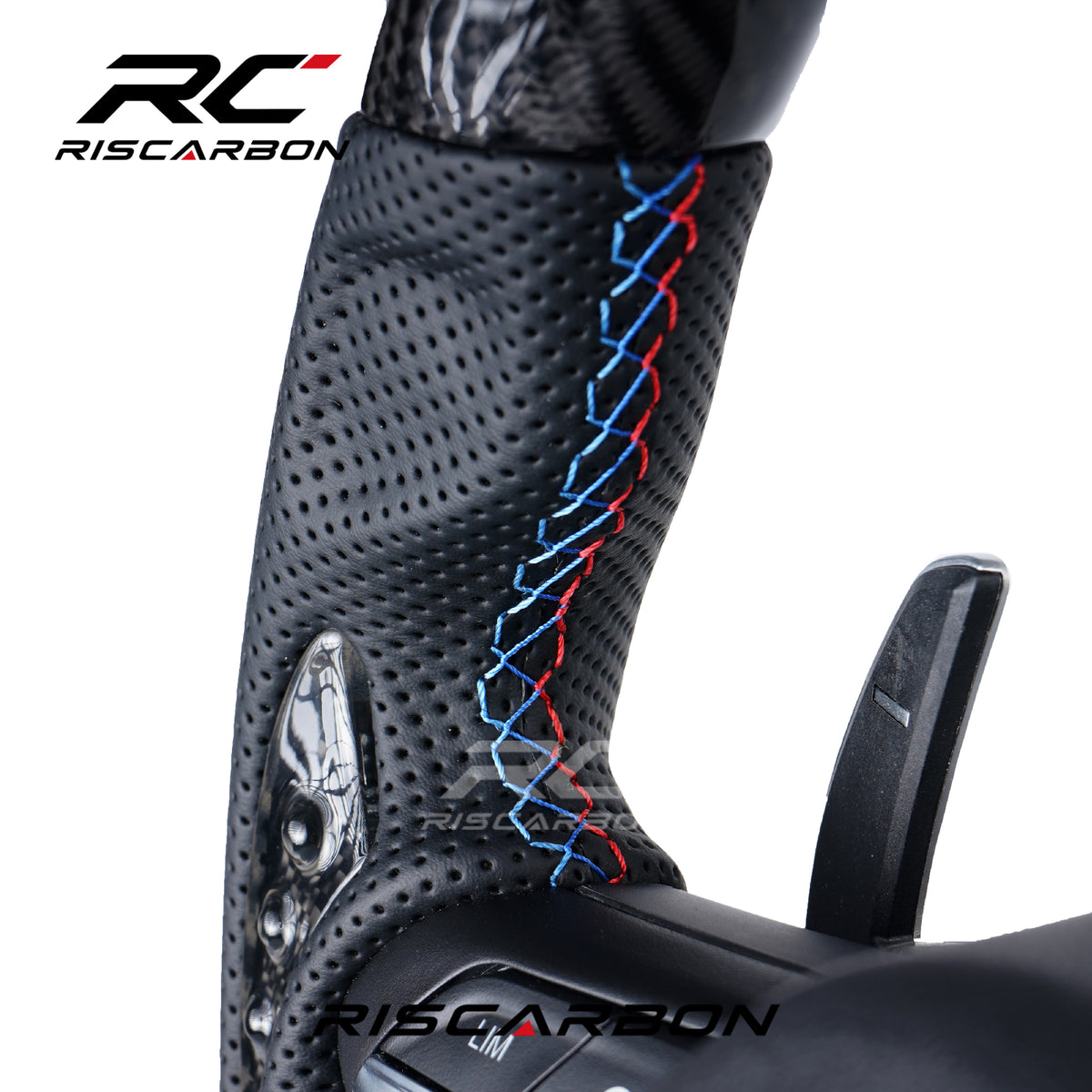 RISCARBON Carbon Fiber Car Steering Wheel for BMW F01F15 F20 F22 F25 F31 F30 F12 F16 F21 F40 F52 New Upgrade M-Sport