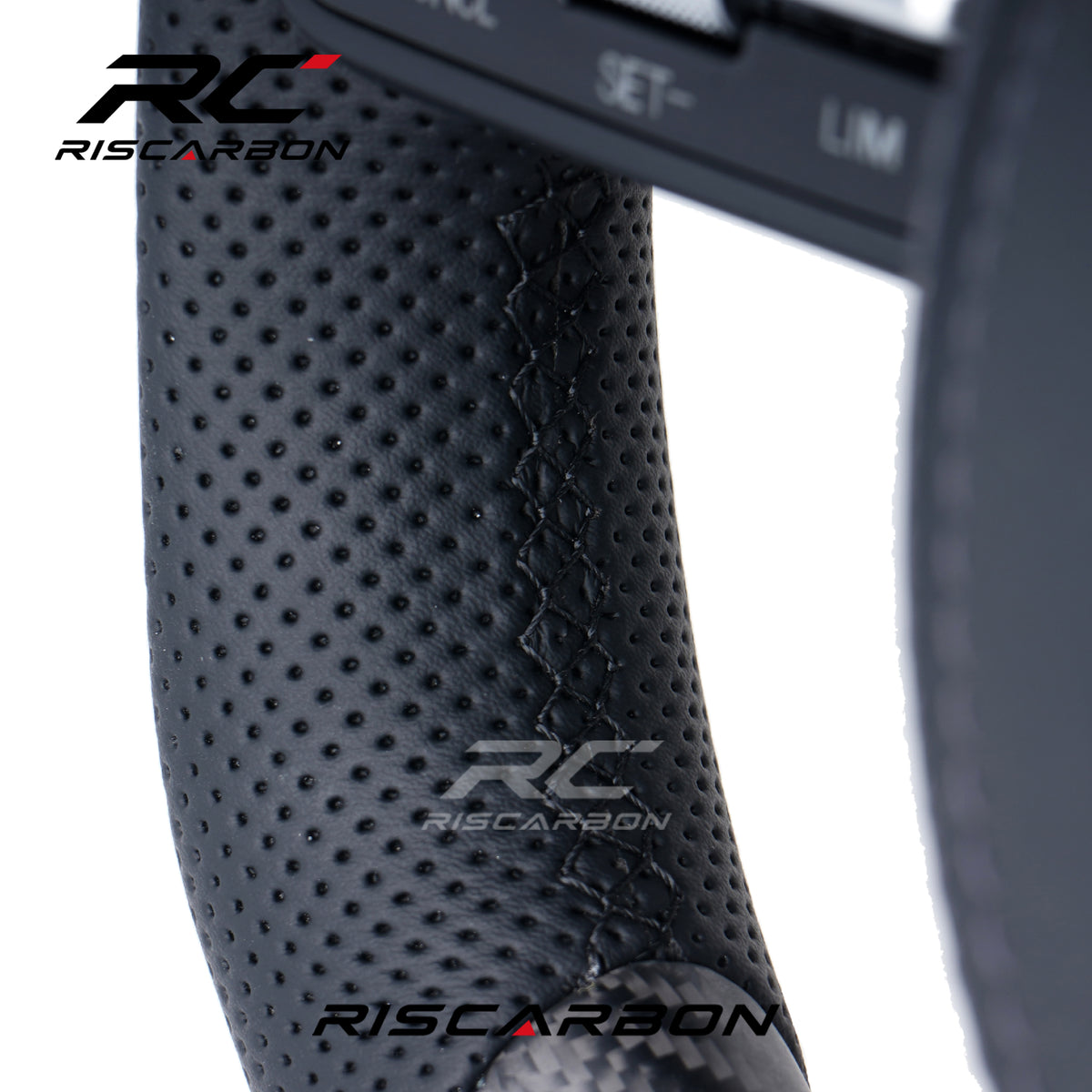 RISCARBON Matte Carbon Fiber Car Steering Wheel for Mercedes-Benz W204 W205 W207 W211 W212 W213 W221 W222 AMGC E S G-Class Direct Fit