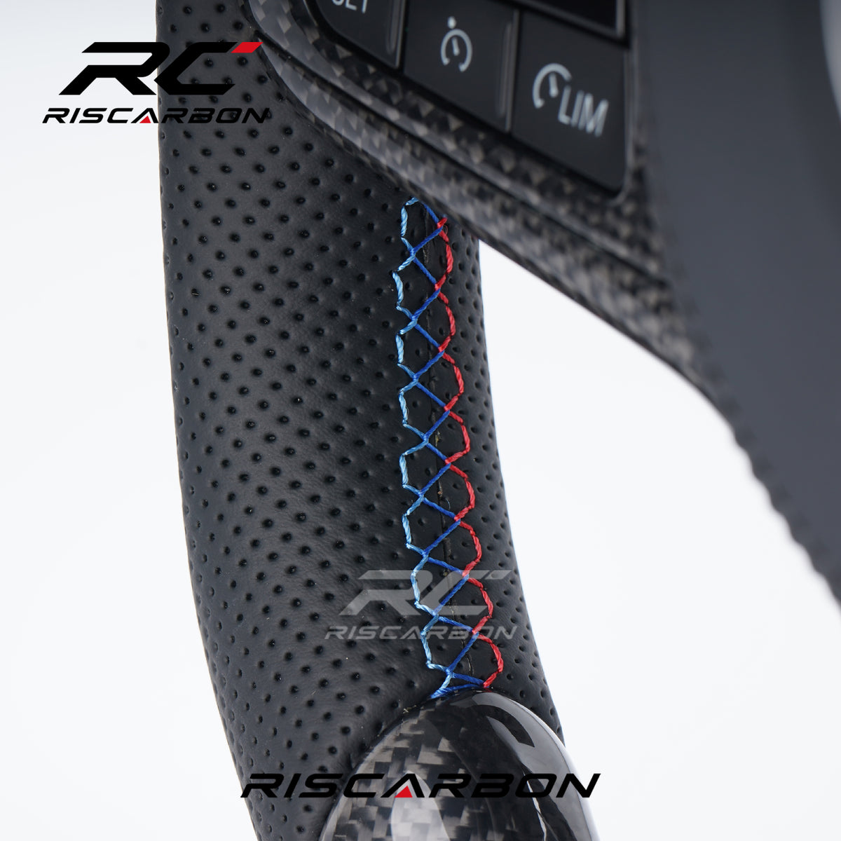 RISCARBON Flat Bottom Real Carbon Fiber Steering Wheel for BMW G21 G22 G23 G20 G30 G01 G02 G08 G31 G38 G01 G05 X3 X4 X5 Plug and Play