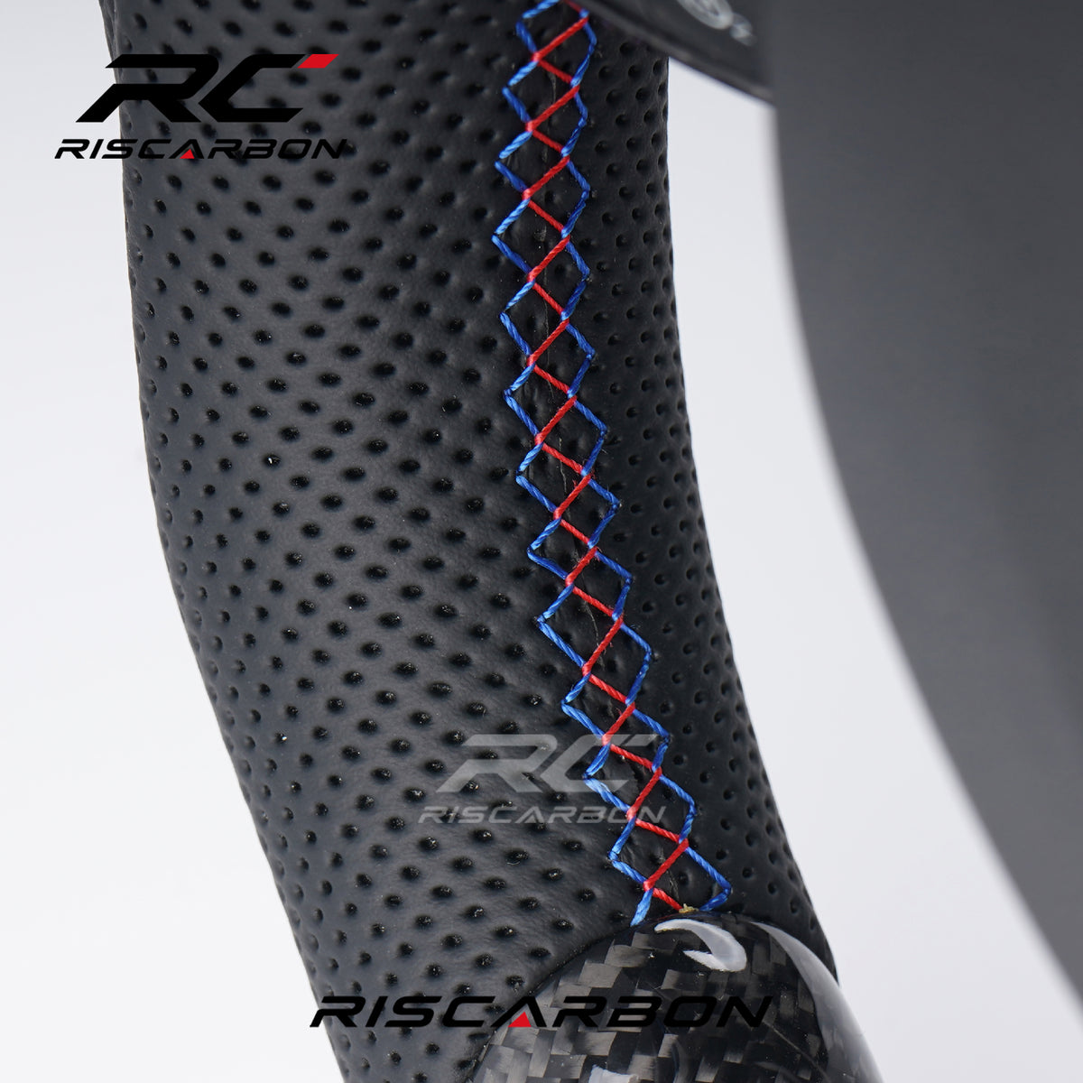 RISCARBON Customized Carbon Fiber Leather Car Steering Wheel for BMW X1X2 X3 F30 F10 F11 F12 F15 F20 F21 F22 F16 F01 F31 F25 F15 F02 with LED