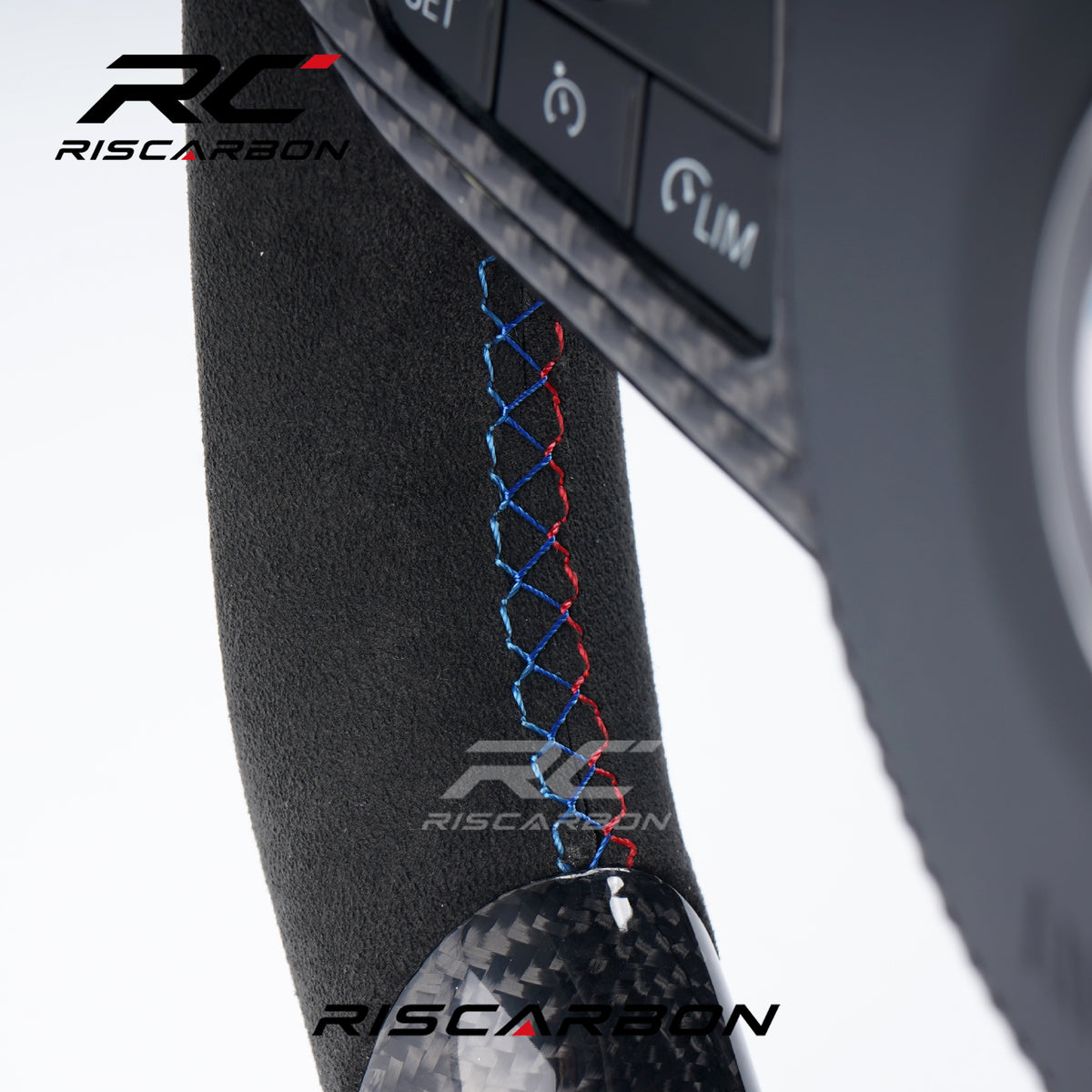 RISCARBON New Style Auto Carbon Fiber CS Steering Wheel Fit for BMW G Series G20 G80 G22 G82 G30 G31 G32 G11 G12 G10 G21 G80 G33 G16 G15