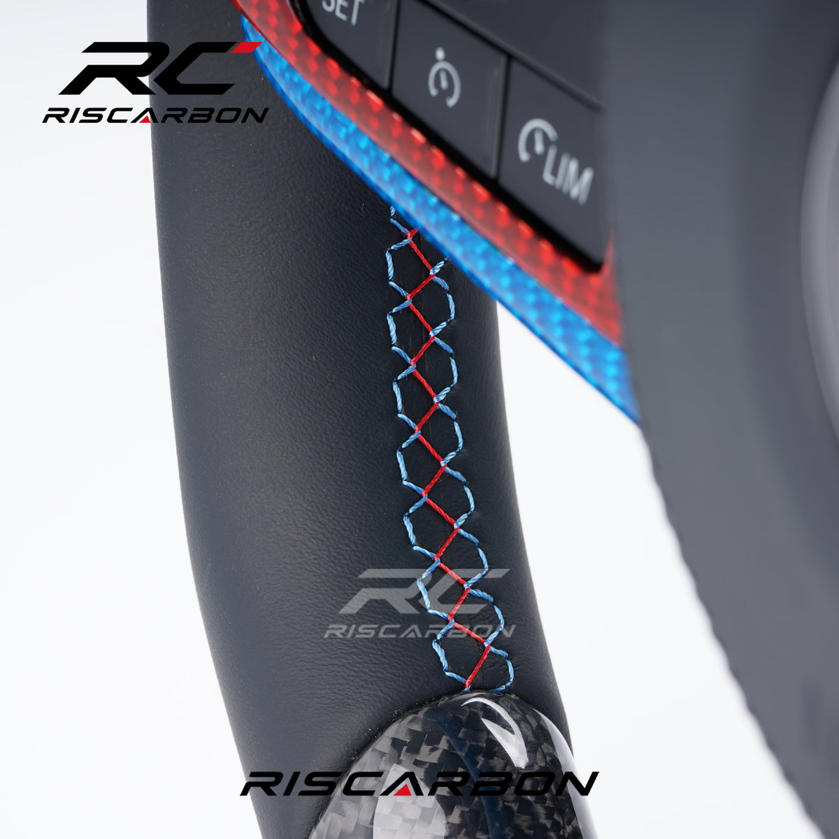RISCARBON Carbon Fiber Direct Fit Car Steering Wheel for BMW G30 G20 G32 G01 G02 G28 G31 G87M3 M4 M5 M6